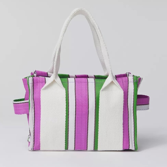 Urban Outfitters Handbags - Urban Outfitters BDG Serena Mesh Mini Tote Bag in Pink Multi